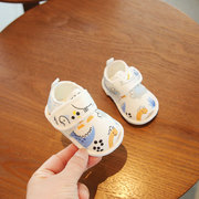 春季婴儿鞋0-6-12月婴幼儿步前鞋春秋，款一岁男宝宝学步鞋软底布鞋