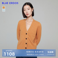 blueerdos长袖针织衫羊绒开衫