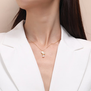沐银时代S925珍珠《菩萨蛮》 国潮设计风格心悦葫芦项链