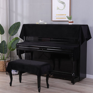 北欧简约钢琴罩雅马哈电子钢琴键盘防尘盖布纯色钢琴布防尘罩半罩