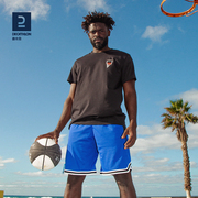 迪卡侬篮球服速干短袖男速干短袖运动透气篮球，t恤短袖上衣男ivo3