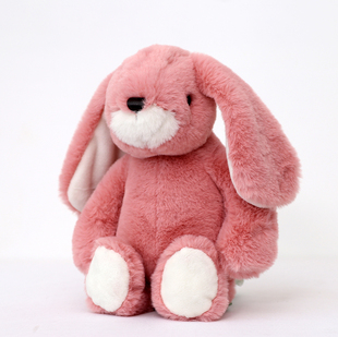 柔软毛绒兔公仔大耳朵，兔兔毛绒玩具节日礼物，长耳布娃娃小兔子玩偶
