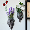 哥窑水培挂墙上壁挂花瓶欧式陶瓷创意悬挂式花盆个性垂吊花插装饰