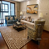 新中式地毯客厅卧室茶几简约现代复古手工腈纶地毯进门样板间定制