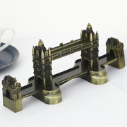 模型摆件英国品旅游纪念建筑伦敦塔桥桥欧式金属伦敦桥泰晤士装饰
