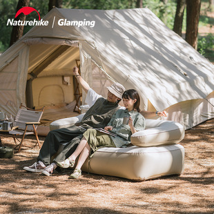 naturehike挪客双人充气沙发床户外露营野营便携气垫床懒人充气垫