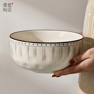 日式陶瓷汤碗大号家用汤面，碗高级感螺蛳粉碗面条，碗网红泡面碗汤盆