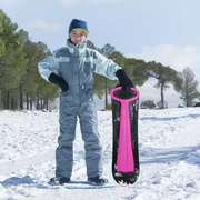 儿童滑雪板雪橇板户外冰车成人冰爬犁加厚滑雪片可折叠雪地车用品