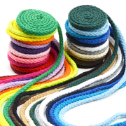 5mm彩色棉绳8股手工编织绳子，diy束口袋，捆绑绳抽绳粗棉线卫衣帽绳