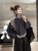 欧洲站2023春秋设计感洋气拼色短款防晒外套欧货夹克棒球服女