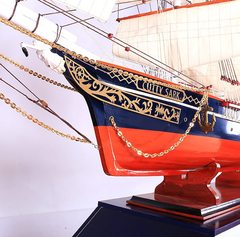 160cm欧式大船帆船模型摆件英国工艺品船一帆风顺船模手工木船