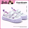 芭比童鞋女童运动鞋2024夏季女孩运动凉鞋，儿童框子鞋透气网鞋