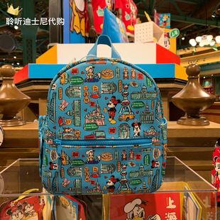 上海迪士尼国内米奇米妮唐老鸭卡通可爱减负休闲双肩背包小包