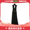 香港直邮VICTORIA BECKHAM 女士正面镂空粘胶纤维混纺长款连衣裙