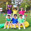 六一儿童演出服小学生幼儿园，表演服糖果，色短袖啦啦队合唱班服套装
