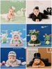百天宝宝拍照衣服道具创意主题婴儿摄影服装影楼艺术照百日照