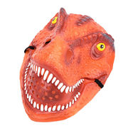 儿童面具软胶恐龙面具，霸王龙三角龙万圣节面具，恐怖面具男整蛊玩具