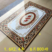 地板砖客厅瓷砖拼花，800中式餐厅地毯砖，拼图抛晶过道入户砖1.6x2.4