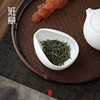 羊脂玉白瓷茶荷茶则陶瓷赏茶荷瓷茶勺茶道配件德化白瓷功夫茶具