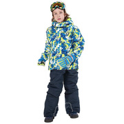 跨境菲比小象儿童滑雪服套装保暖加厚防风男女童冲锋衣裤防水