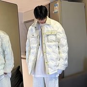 小香风棉衣男款冬季宽松加厚设计感保暖棉服潮流美式情侣棉袄外套