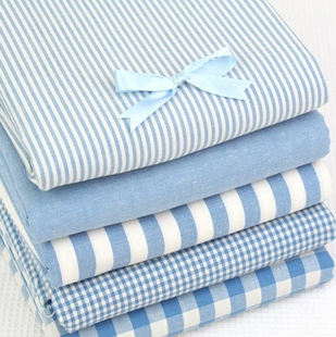 日韩风格纯棉格子布料素色桌布抱枕窗帘野餐面料床帘沙发棉布