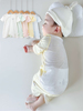 儿童夏季睡衣婴儿护肚开衫连体衣，男女宝宝后背透气网睡袋薄棉短袖