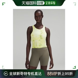 香港直邮潮奢lululemon女士ebbto街头风格短款工字，背背心上