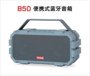 tecsun德生b50便携式蓝牙，音箱高保真双喇叭，播放器赠8g音乐卡