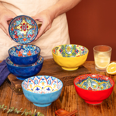 波西米亚高颜值陶瓷饭碗面碗复古