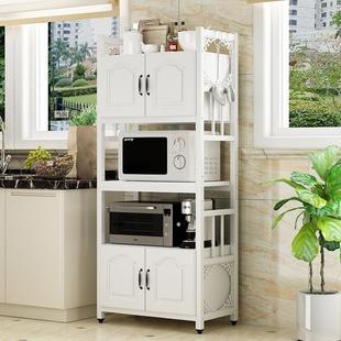 厨房置物架落地式微波炉储物架，电烤箱收纳架子，餐边柜多层橱柜欧式