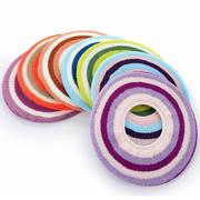  O型针织棉线超柔软马桶垫 加厚通用型彩条坐便垫套