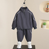 男童套装春秋款小童运动卫衣，洋气儿童秋装，2023宝宝秋季两件套