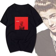 贾斯汀比伯Changes新专辑同款T恤Justin周边应援欧美短袖夏季潮流