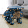 厂欧式大象换鞋凳摆件特大号象凳子招财象仿实木招财客厅装饰品新