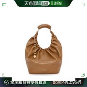 欧洲直邮Loewe/罗意威 23Squeeze女士中号橡木棕小羊皮手提包