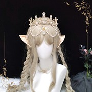 lolita原创设计发冠，洛丽塔水钻头饰新娘合金，超仙水钻发饰头冠