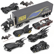 合金轿车玩具亚马逊小汽车，车模蝙蝠侠战车，套装儿童仿真跑车