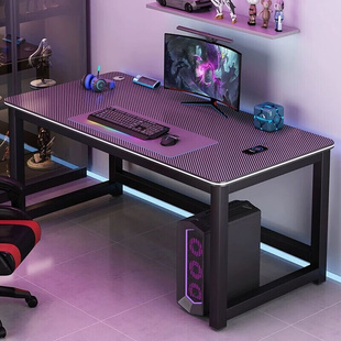 卓博电脑桌电竞游戏桌，台式书桌学习桌，办公家用桌子bz08酷黑1.2米