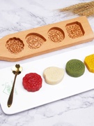 中式绿豆糕点月饼模具花朵和果子凤梨酥立体木质蒸糕面压花神器