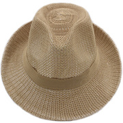 帽子男大沿男士礼帽透气遮阳帽，休闲帽薄款凉帽旅游帽夏草帽沙滩帽