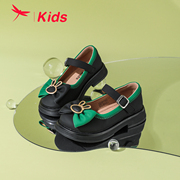 红蜻蜓女童鞋春季皮鞋韩版时尚复古走秀鞋软底舒适时装鞋