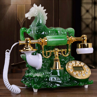欧式电话机仿古复古时尚老式古董，创意家用办公固话无线座机电话机