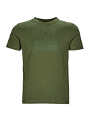 Kappa/背靠背男装运动休闲短袖潮流T恤卡其色2024夏季套头衫