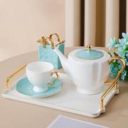高端骨瓷欧式咖啡杯碟套装轻奢英式下午茶茶具高级感杯子精致高档
