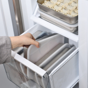 日本304不锈钢饺子盒冰箱急冻馄饨专用鱼肉类冷冻食物冷藏保鲜盒