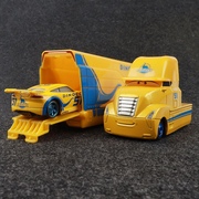 汽车赛车总动员3酷姐拉米，雷兹货柜加长版拖车儿童，玩具合金车模型