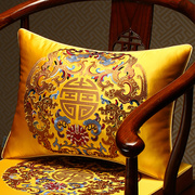 中式抱枕中国风客厅古典腰枕靠垫，含芯高端红木，家具沙发靠枕靠背垫