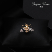 高品质精致蜜蜂胸针简约韩国可爱小号胸花动物昆虫时尚配饰领针扣