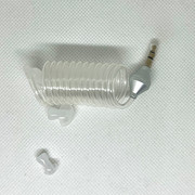 手机防辐射耳塞式螺旋空气导管，3.5mm插口低静噪耳机入耳式耳麦